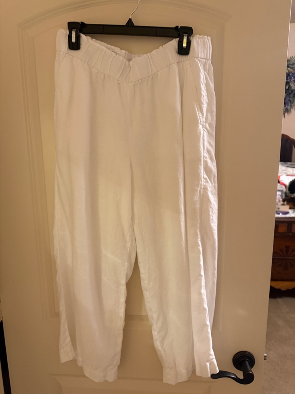 Talbots White Straight Leg Pants